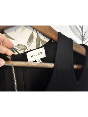 Milly Dress Black Womens Size S Stretchy Off Shoulder